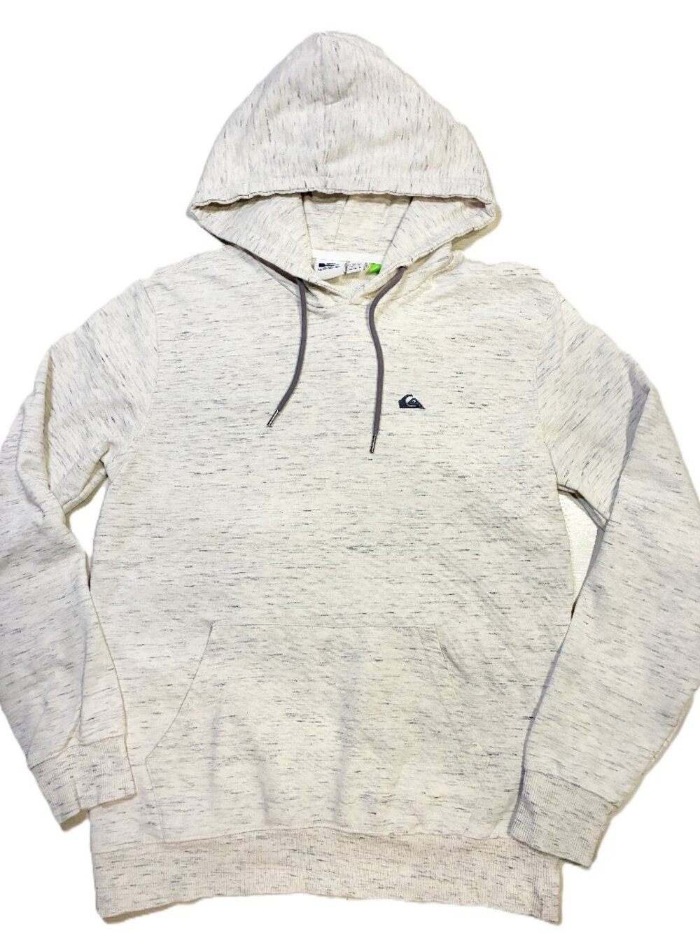 Quiksilver Bayrise Space-Dye Pullover Hoodie Antique White Men’s Size Medium